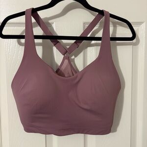 Athleta Sports Bra 38DD Mauve Pink Purple High Impact